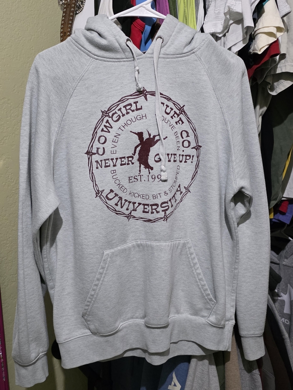 Cowgirl Tuff Hoodie Size Medium